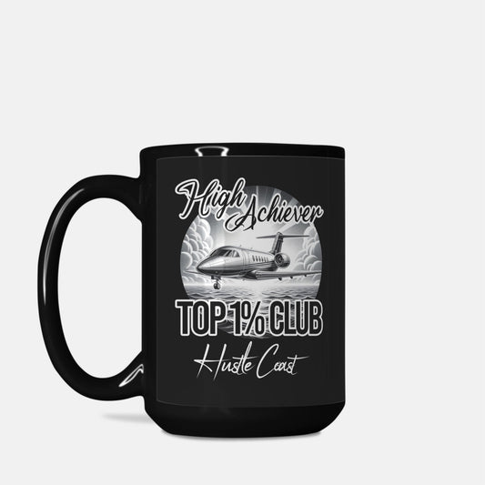 High Achiever Large 15oz. Black Mug